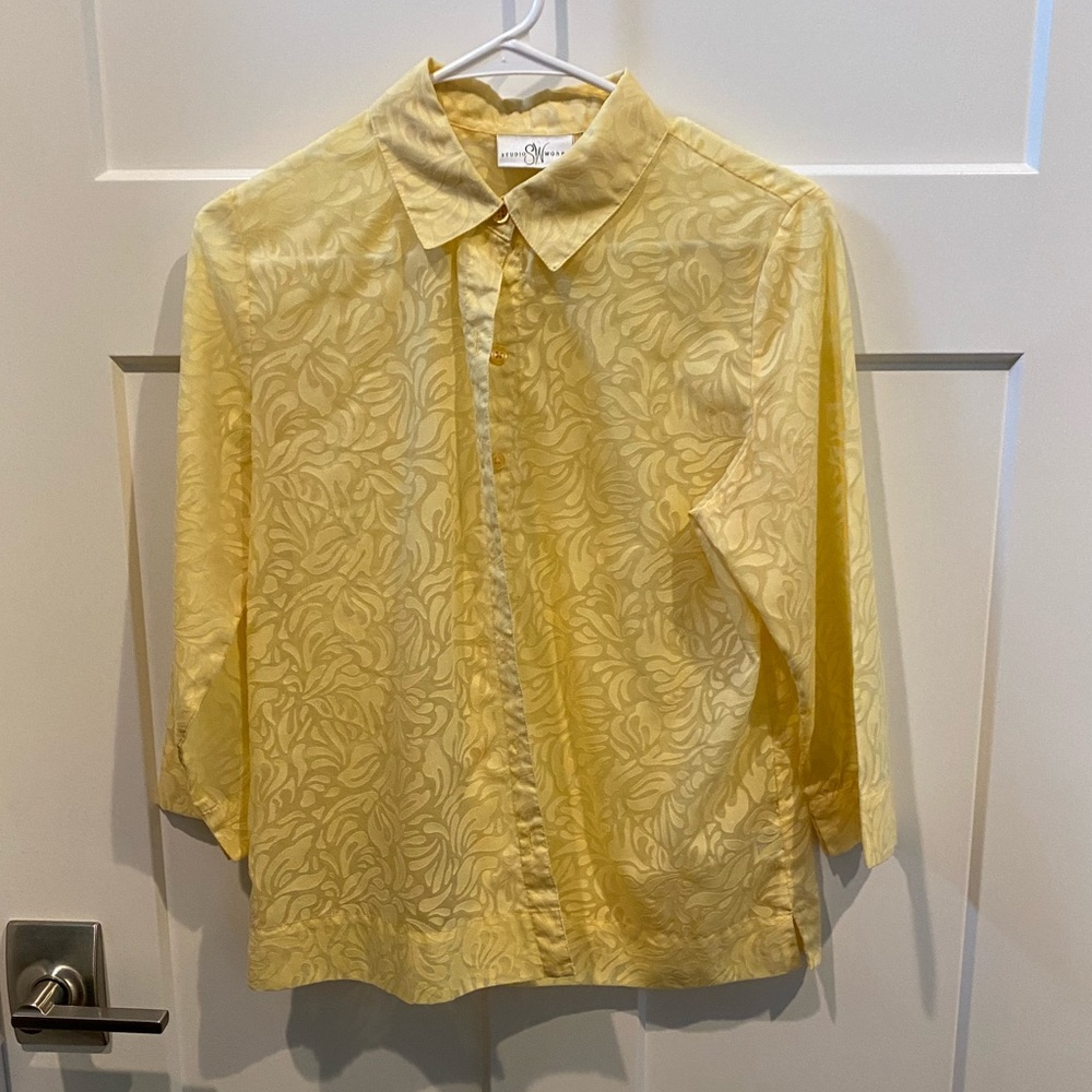 Vintage sheer button up